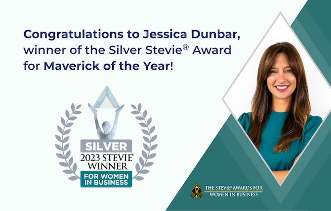 Jessica Dunbar, Chief of Staff of Propelus, Wins Silver Stevie®  Award for Maverick of the Year